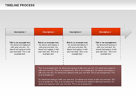 Diagram Proses Garis Waktu, Slide 9, 00671, Timelines & Calendars — PoweredTemplate.com