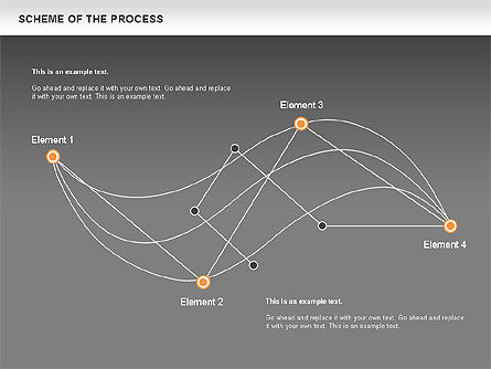プロセスのスキーム, スライド 12, 00675, プロセス図 — PoweredTemplate.com