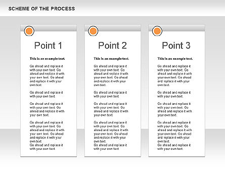 Esquema del Proceso, Diapositiva 9, 00675, Diagramas de proceso — PoweredTemplate.com