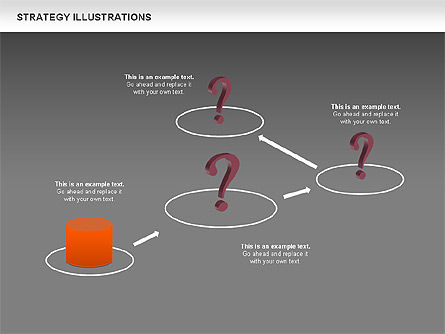 Estrategia con Cilindros Diagrama, Diapositiva 11, 00676, Diagramas de la etapa — PoweredTemplate.com
