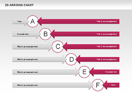Chart efficienza frecce, Modello PowerPoint, 00677, Forme — PoweredTemplate.com