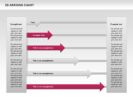 Tableau d'efficacité des flèches, Diapositive 2, 00677, Formes — PoweredTemplate.com