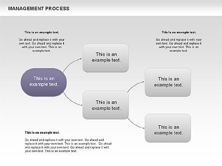 Management proces flowchart, Dia 10, 00680, Procesdiagrammen — PoweredTemplate.com