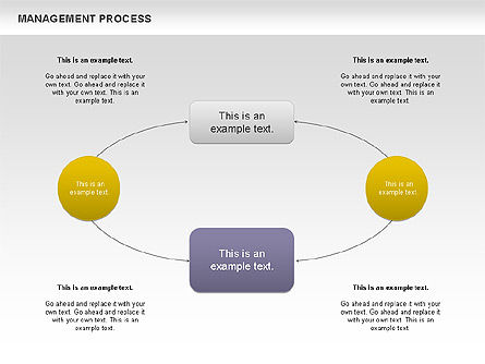 Flux de flux du processus de gestion, Diapositive 7, 00680, Schémas de procédés — PoweredTemplate.com