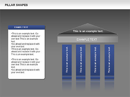 Formes du pilier, Diapositive 13, 00681, Graphiques organisationnels — PoweredTemplate.com