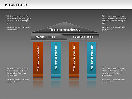 Forme Pillar, Slide 14, 00681, Grafici Organizzativi — PoweredTemplate.com
