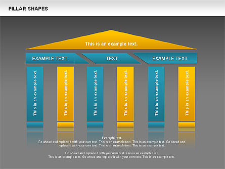 Forme Pillar, Slide 15, 00681, Grafici Organizzativi — PoweredTemplate.com