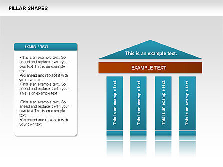 Pillar Shapes, Slide 4, 00681, Organizational Charts — PoweredTemplate.com