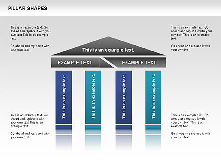Pillar Shapes, Slide 5, 00681, Organizational Charts — PoweredTemplate.com