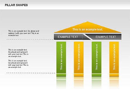 Forme Pillar, Slide 6, 00681, Grafici Organizzativi — PoweredTemplate.com