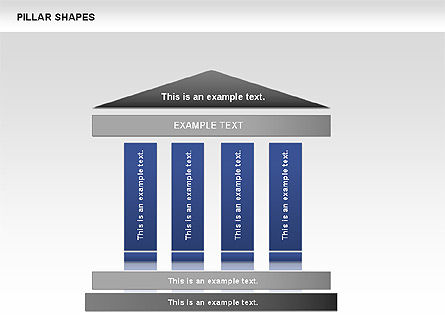 Pillar Shapes, Slide 8, 00681, Organizational Charts — PoweredTemplate.com