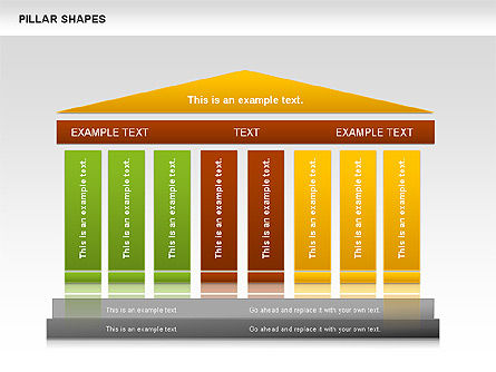 Forme Pillar, Slide 9, 00681, Grafici Organizzativi — PoweredTemplate.com