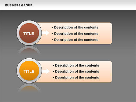 Groupe de Business, Diapositive 14, 00683, Modèles commerciaux — PoweredTemplate.com