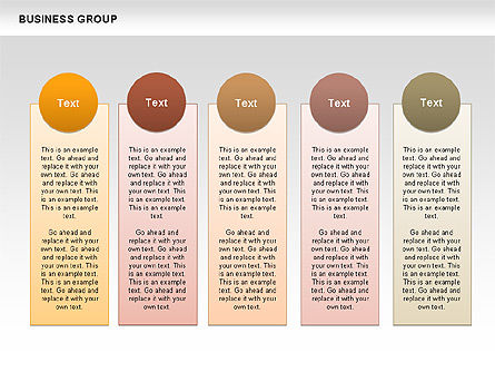Groupe de Business, Diapositive 4, 00683, Modèles commerciaux — PoweredTemplate.com