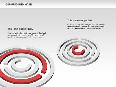 3d rodada labirinto vermelho, Deslizar 2, 00684, Modelos de Negócio — PoweredTemplate.com