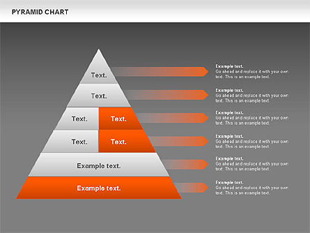 Gráfico de la pirámide, Diapositiva 14, 00685, Organigramas — PoweredTemplate.com