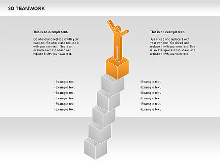 3D Teamwork Diagram, Slide 13, 00686, Business Models — PoweredTemplate.com