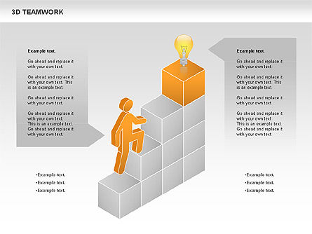 3D-Teamwork-Diagramm, Folie 5, 00686, Business Modelle — PoweredTemplate.com