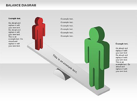 Diagrama de Balance, Plantilla de PowerPoint, 00688, Modelos de negocios — PoweredTemplate.com