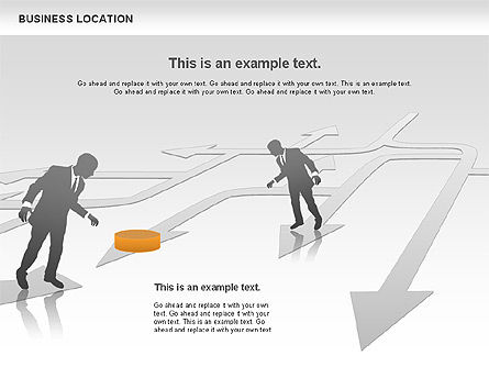 Business Location, Slide 6, 00691, Silhouettes — PoweredTemplate.com