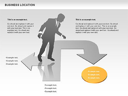 Business Location, Slide 7, 00691, Silhouettes — PoweredTemplate.com