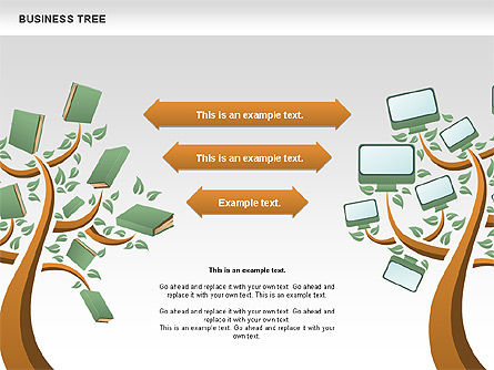 Business Tree Stage Diagram, Slide 12, 00692, Stage Diagrams — PoweredTemplate.com