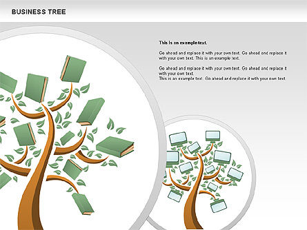 Business tree fase diagram, Dia 5, 00692, Stage diagrams — PoweredTemplate.com