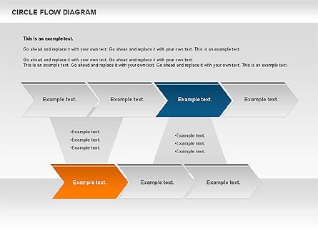 Diagrama de flujo circular, Diapositiva 10, 00694, Modelos de negocios — PoweredTemplate.com