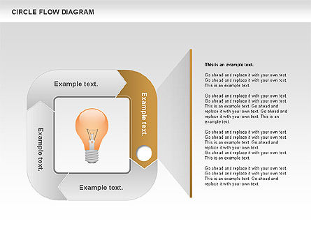 Circle Flow Diagram, Slide 7, 00694, Business Models — PoweredTemplate.com