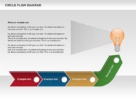 Diagrama de flujo circular, Diapositiva 8, 00694, Modelos de negocios — PoweredTemplate.com