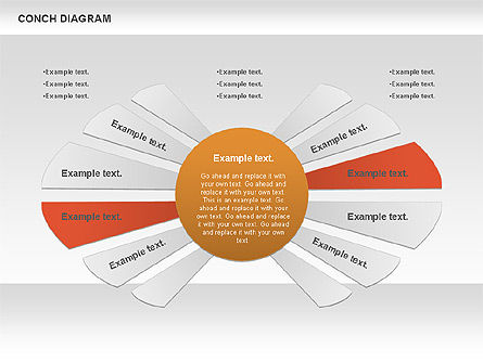 조가비 다이어그램, 슬라이드 11, 00695, 비즈니스 모델 — PoweredTemplate.com