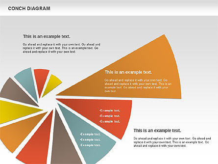 Diagramme Conch, Diapositive 2, 00695, Modèles commerciaux — PoweredTemplate.com