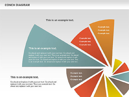 Diagramme Conch, Diapositive 4, 00695, Modèles commerciaux — PoweredTemplate.com