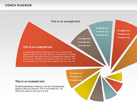 조가비 다이어그램, 슬라이드 6, 00695, 비즈니스 모델 — PoweredTemplate.com