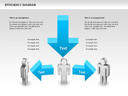 Diagram Efisiensi, Gratis Templat PowerPoint, 00697, Model Bisnis — PoweredTemplate.com