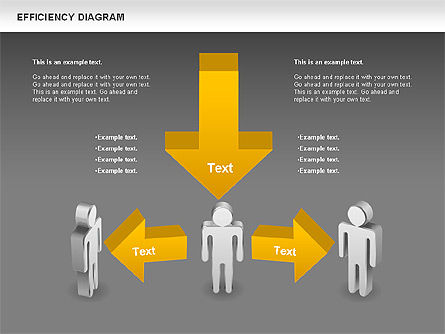Diagramme d'efficacité, Diapositive 12, 00697, Modèles commerciaux — PoweredTemplate.com
