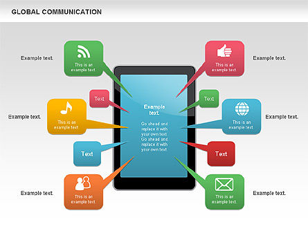 Formes de communication globale, Diapositive 7, 00700, Formes — PoweredTemplate.com