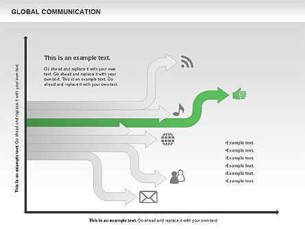 グローバルコミュニケーションの図形, スライド 8, 00700, 図形 — PoweredTemplate.com