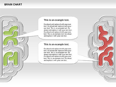 두뇌 차트, 슬라이드 3, 00701, 단계 도표 — PoweredTemplate.com