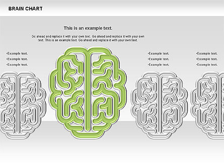 Grafico del cervello, Slide 8, 00701, Diagrammi Palco — PoweredTemplate.com