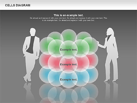 Diagrama de celdas, Diapositiva 13, 00705, Modelos de negocios — PoweredTemplate.com