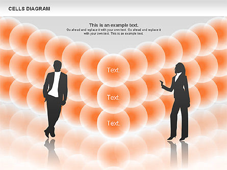 Diagramme des cellules, Diapositive 8, 00705, Modèles commerciaux — PoweredTemplate.com