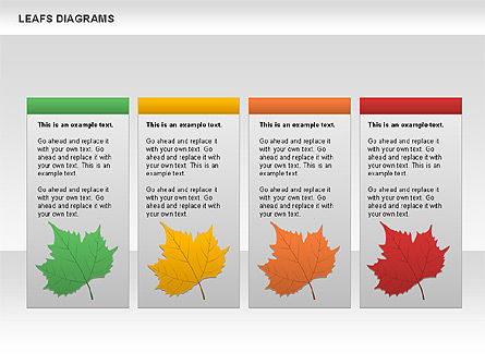 Diagramme des feuilles, Diapositive 5, 00707, Schémas d'étapes — PoweredTemplate.com