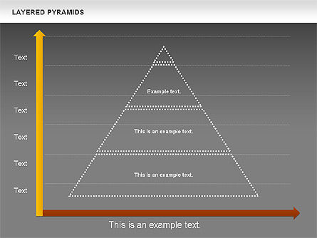 다채로운 레이어 피라미드, 슬라이드 20, 00708, 비즈니스 모델 — PoweredTemplate.com