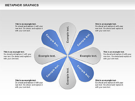 Metaphor gráficos, Grátis Modelo do PowerPoint, 00710, Formas — PoweredTemplate.com