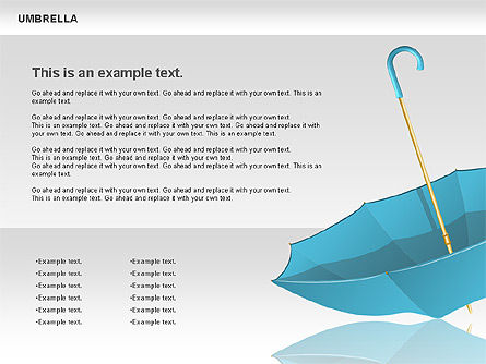 Umbrella diagram, Deslizar 10, 00711, Silhuetas — PoweredTemplate.com