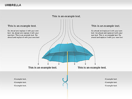 Umbrella-Diagramm, Folie 4, 00711, Silhouetten — PoweredTemplate.com