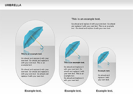 Umbrella diagram, Deslizar 9, 00711, Silhuetas — PoweredTemplate.com