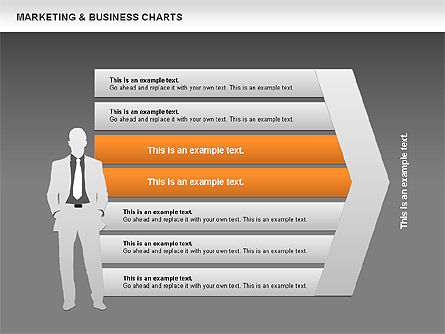 Cartas de Marketing y Negocios, Diapositiva 11, 00712, Diagramas de proceso — PoweredTemplate.com