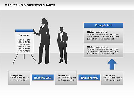 Grafik Pemasaran & Bisnis, Slide 9, 00712, Diagram Proses — PoweredTemplate.com